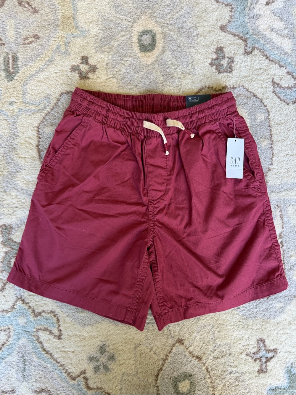 NWT Gap Kids Boys Pull-On Shorts Burgundy Size M, 8